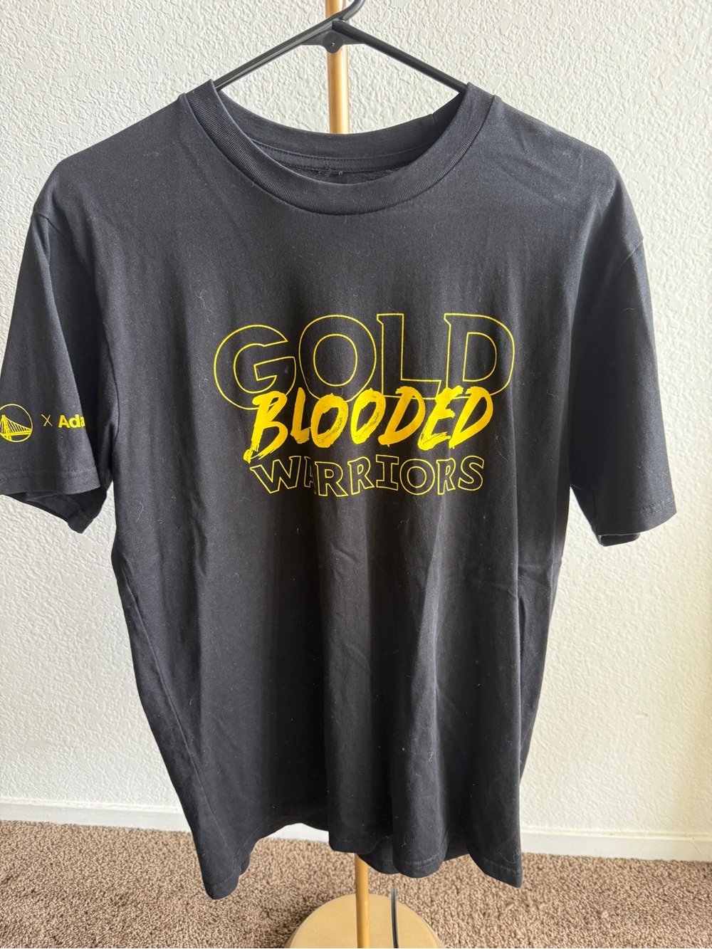 Fanatics Golden State Warriors x Adapt collab Gold Blooded Warriors Tee
